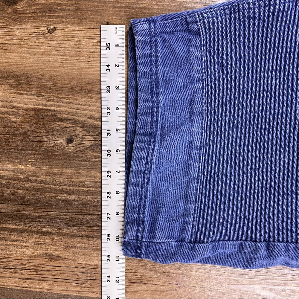 NOIZ Jeans Men’s Premium Denim Shorts Summertime Streetwear Dark Wash Size 40 - Picture 9 of 11